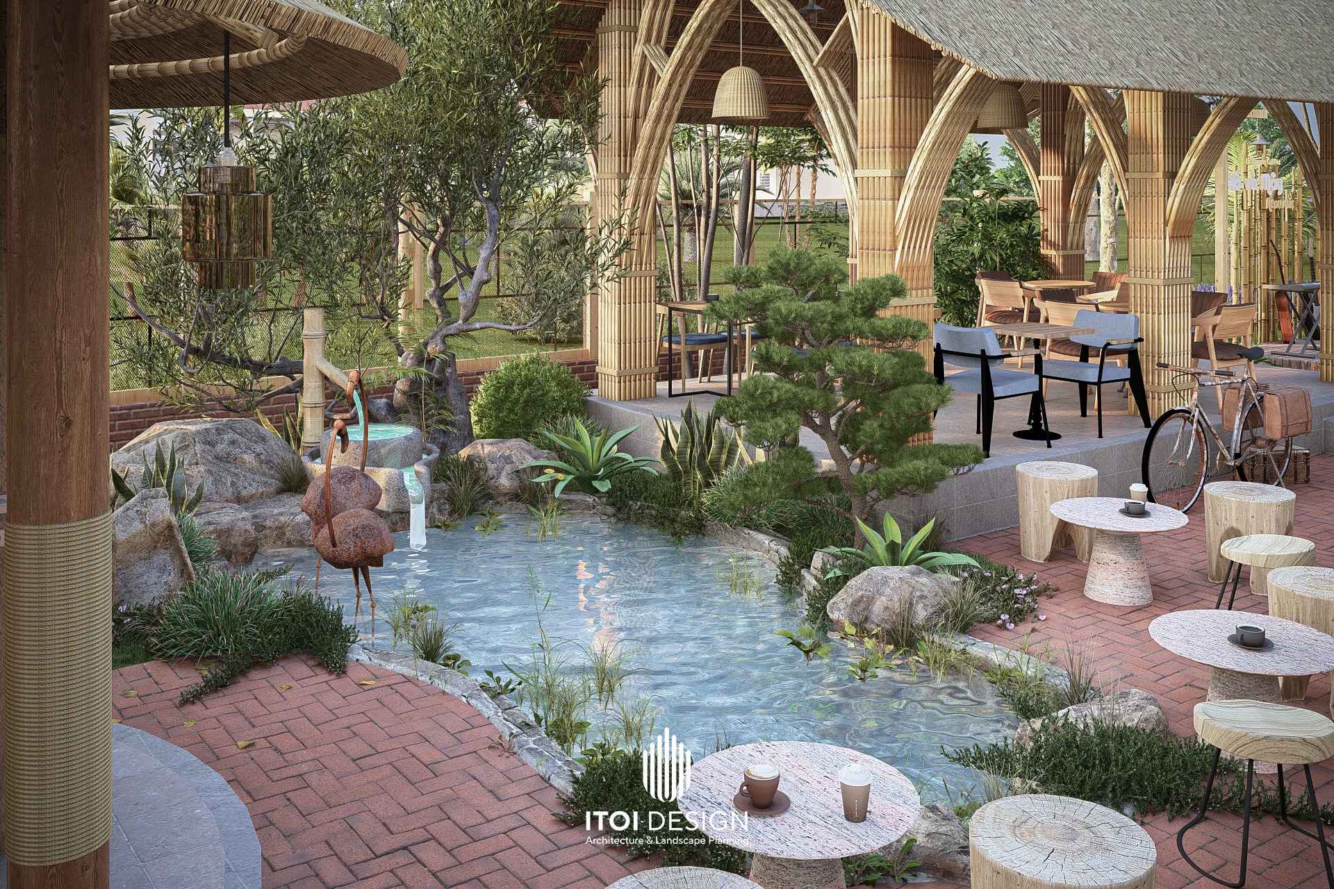 Ánh sáng và nước trong thiết kế cảnh quan